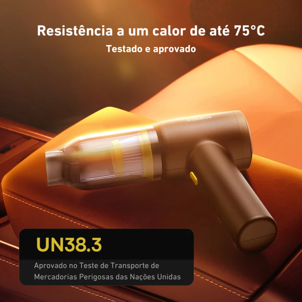 Aspirador e Soprador Portátil Baseus - 4 em 1, 5000Pa, Sem Fio, Alta Potência